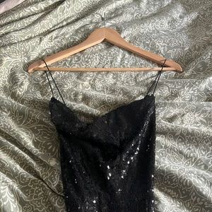 STUNNING 🤩 Long black sequined gown